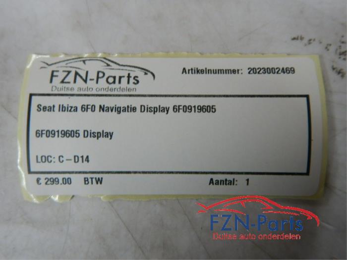 Seat Ibiza 6F0 Navigatie Display
