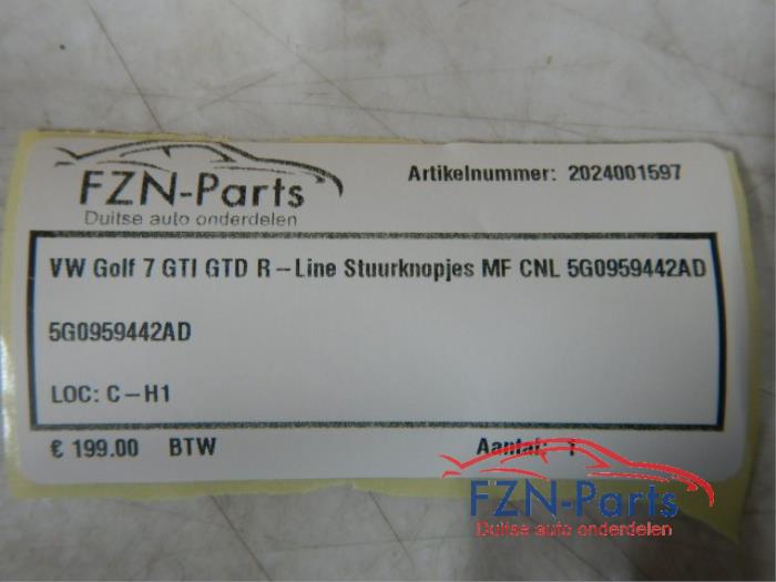 VW Golf 7 GTI/GTD R-Line Stuurknopjes MF+CNL+View