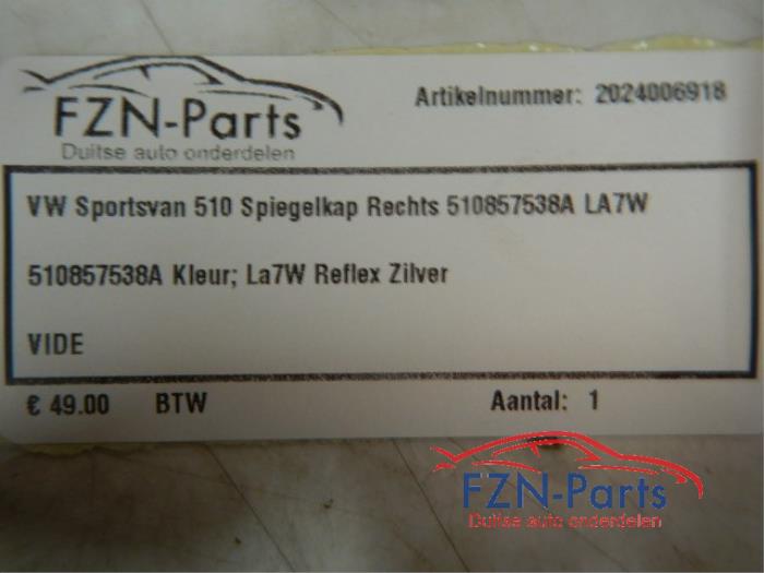 Spiegelkap rechts Volkswagen Golf Sportsvan (22726117)