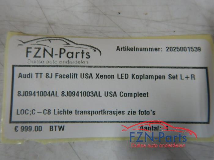 Koplampset links+rechts Audi TT (22723392)