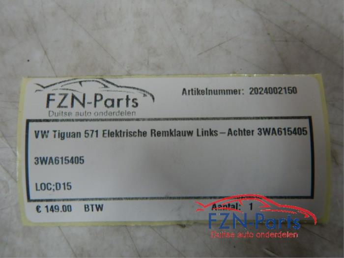 VW Tiguan 571 Elektrische Remklauw Links-achter