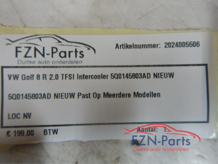 VW Golf 8 R 2.0 TFSI Intercooler