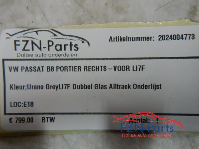 Portier 4Deurs rechts-voor Volkswagen Passat (22723030)