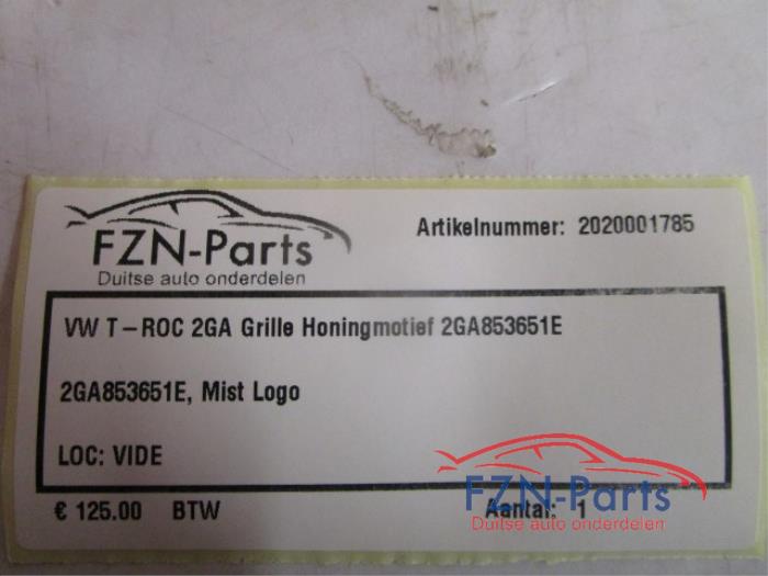 Grille Volkswagen T-Roc (22726941)
