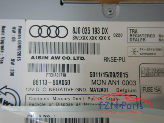 Audi TT 8J Multimedia Navigatie