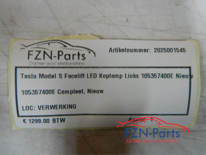 Tesla Model S Facelift LED Koplamp Links