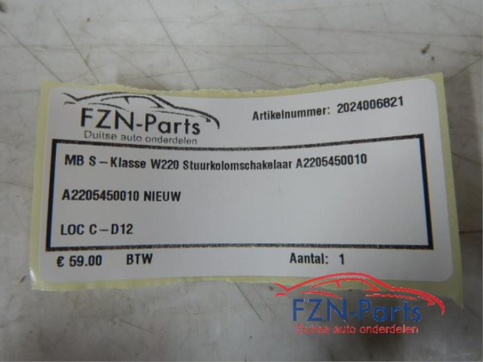 Combischakelaar Stuurkolom Mercedes S-Klasse (22733276)
