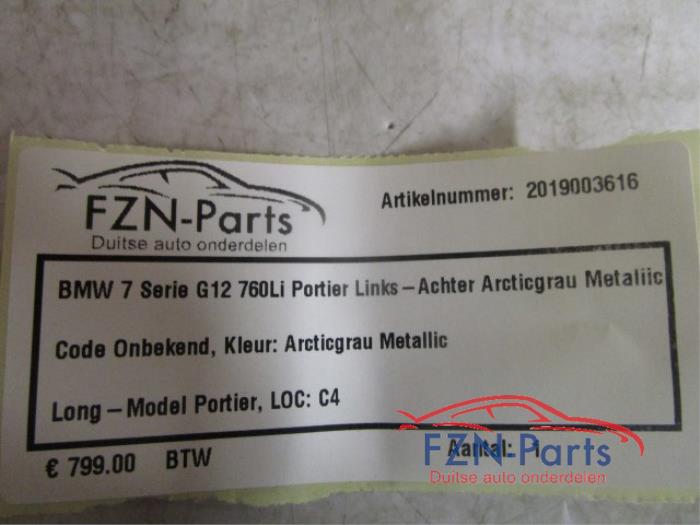 Portier 4Deurs links-achter BMW 7-Serie (22723615)