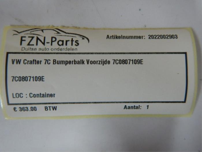 VW Crafter 7C Bumperbalk Voorzijde