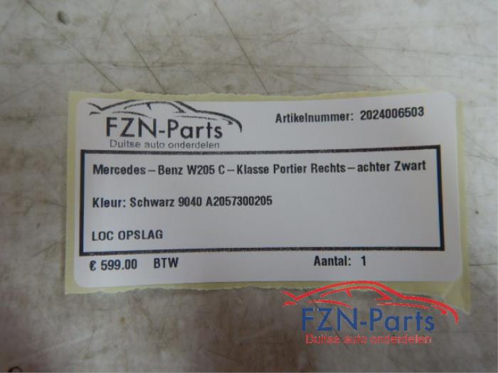 Portier 4Deurs rechts-achter Mercedes C-Klasse (22723861)