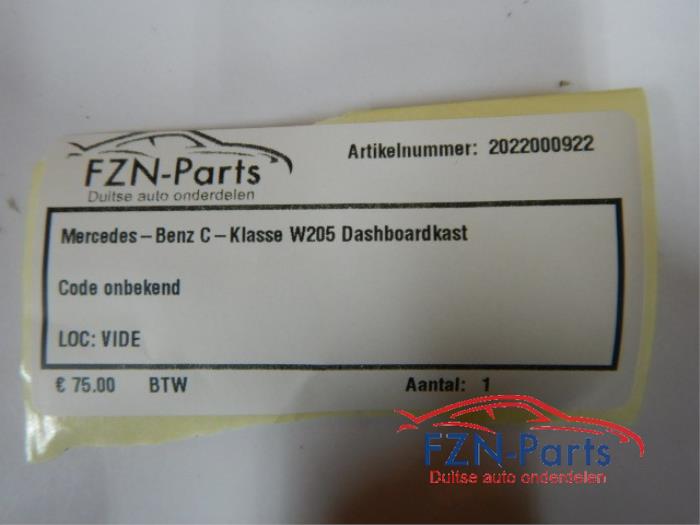 Dashboardkastje Mercedes C-Klasse (22741830)