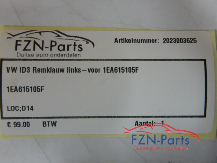 VW ID3 Remklauw Links-Voor