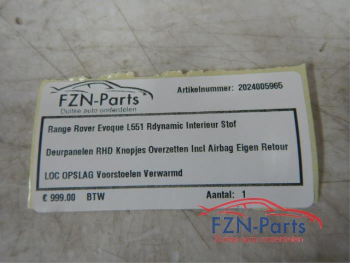 Bekleding Set (compleet) Landrover Evoque (22743227)