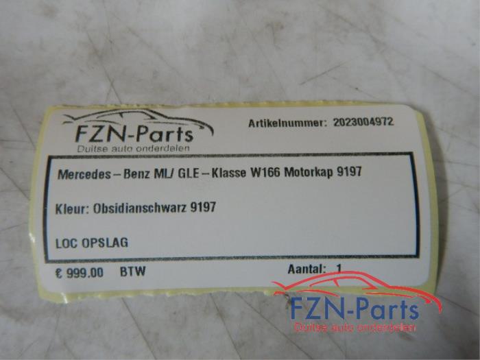 Mercedes-Benz ML Klasse W166 Motorkap 9197