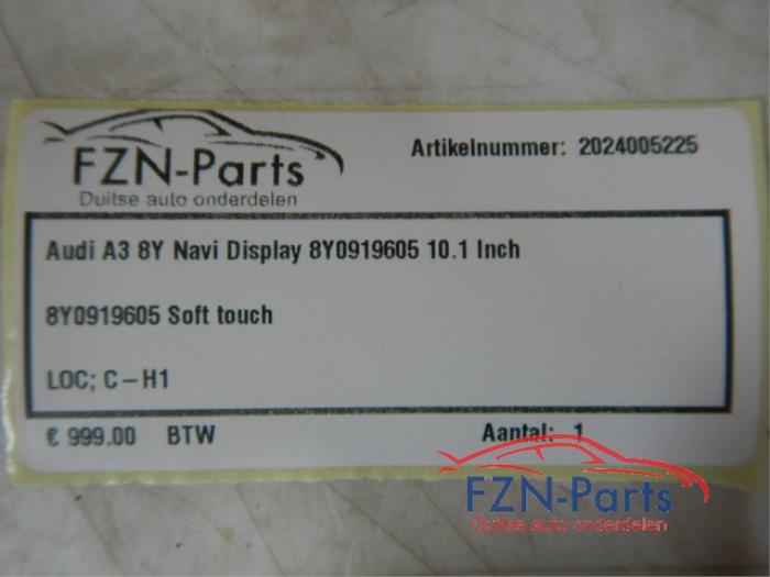 Audi A3 8Y Navi Display 8Y0919605 10.1 Inch