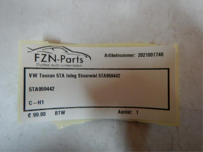 VW Touran 5TA Inleg Stuurwiel