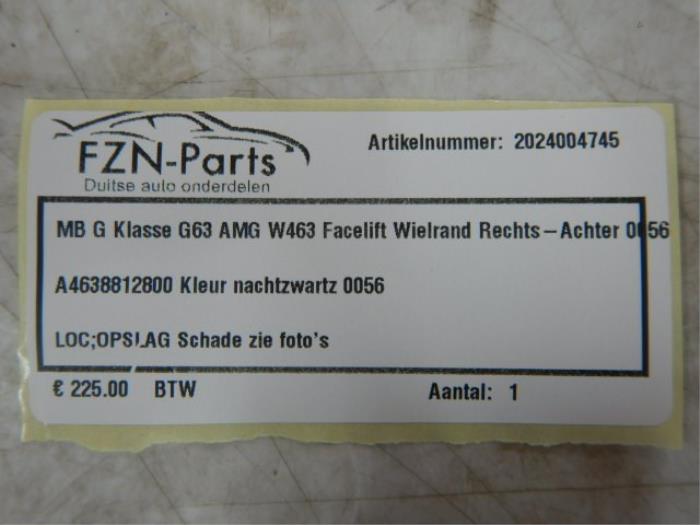 Mercedes-Benz G-Klasse G63 AMG W463 Wielrand Rechts-achter 0056