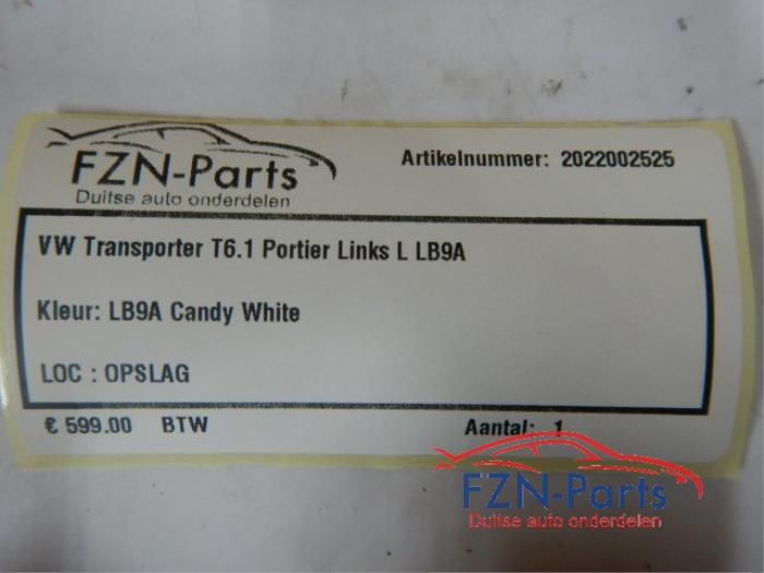 Portier 2Deurs links Volkswagen Transporter (22742155)