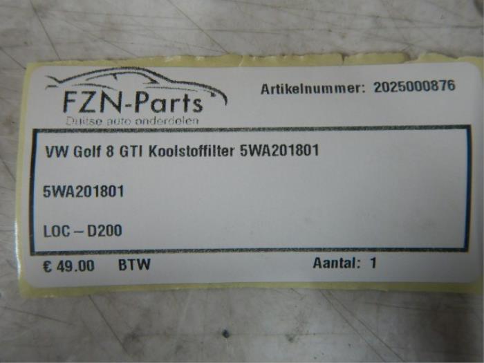 VW Golf 8 GTI Koolstoffilter