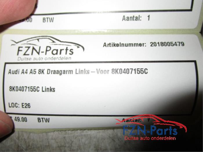Audi A4 A5 8K Draagarm Links-Voor