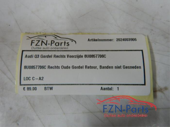 Veiligheidsgordel links-voor Audi Q3 (22728444)