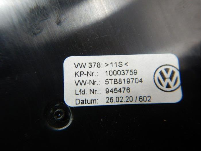 VW Touran 5TA Dashboard Inlegset Hoogglans Zwart