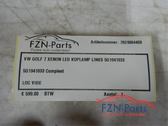 VW Golf 7 Xenon LED Koplamp Links