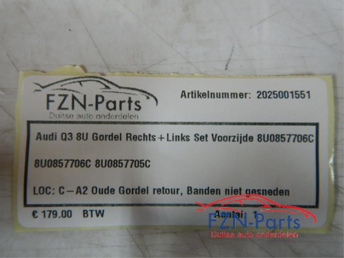 Veiligheidsgordel Set voor Audi Q3 (22729331)