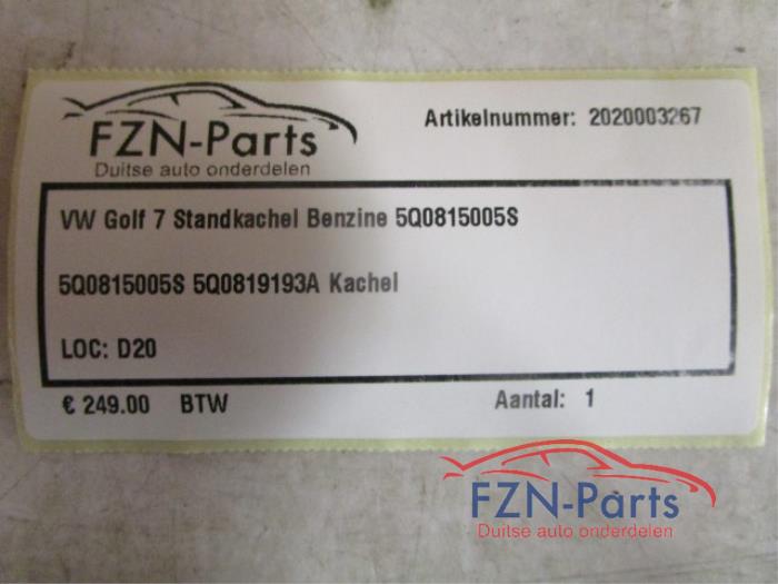 VW Golf 7 Standkachel Benzine