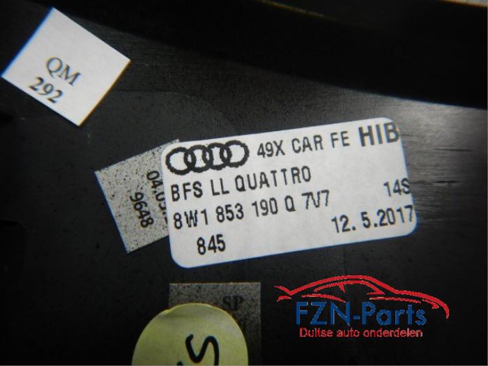Audi A5 S5 F5 8W Coupe Interieur Carbon Inleg Set