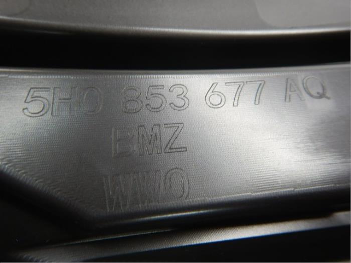 VW Golf 8.5 Facelift R-Line Voorbumper Inleg Rooster Hoogglans