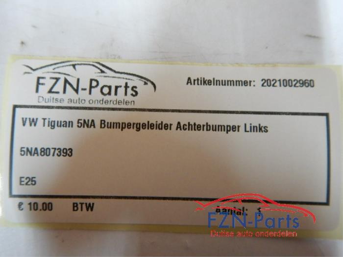 VW Tiguan 5NA Bumpergeleider Achterbumper Links