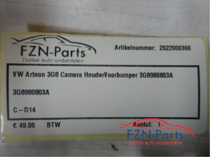 VW Arteon 3G8 Camera Houder Voorbumper