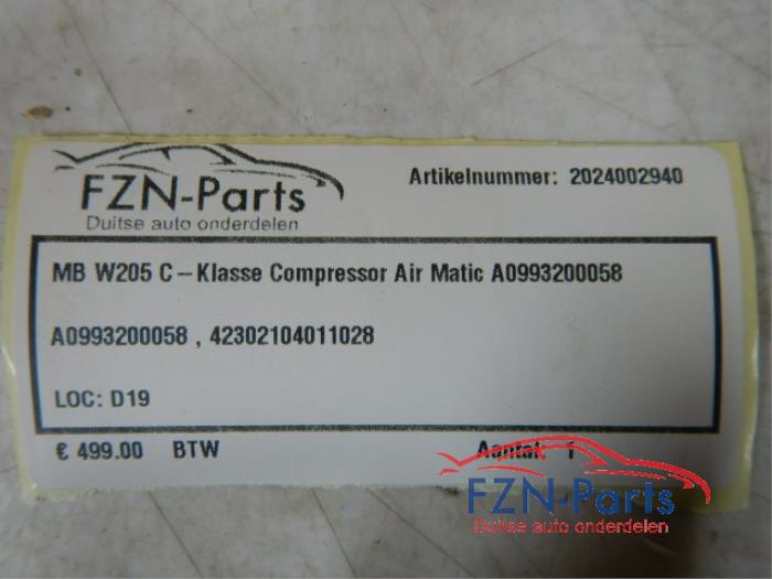 Mercedes-Benz C-Klasse W205 Compressor Air-Matic