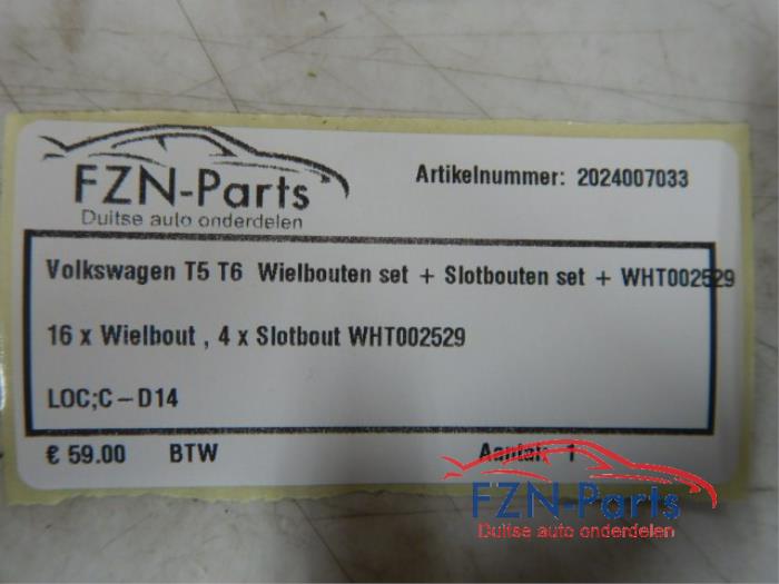 Wielbouten set Volkswagen Transporter (22743460)