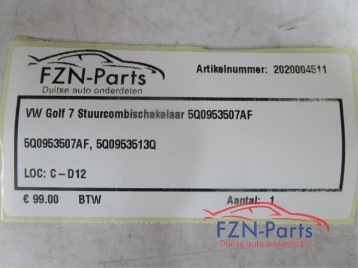 Combischakelaar Stuurkolom Volkswagen Golf (22743748)