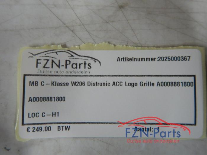 MB C-Klasse W206 Distronic ACC Logo Grille