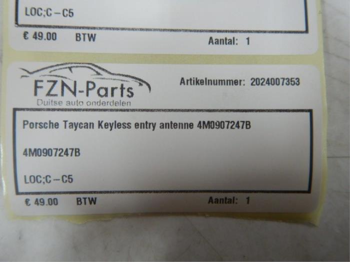 Porsche Taycan Keyless Entry Antenne