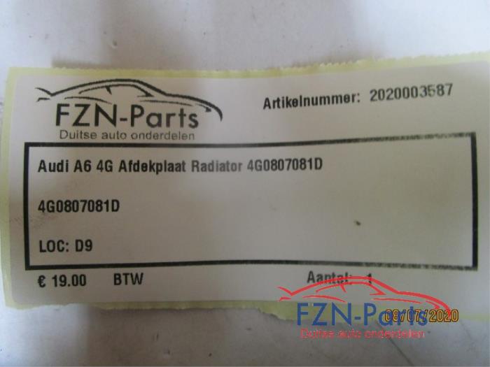 Afdekplaat diversen Audi A6 (22742659)