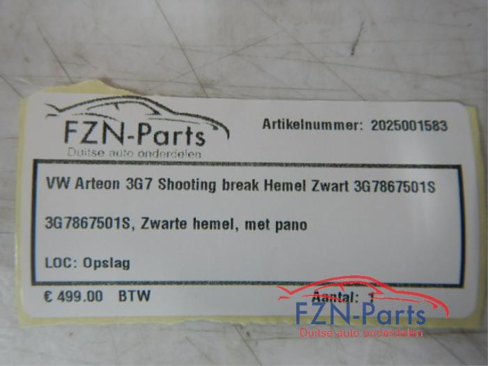 Hemelbekleding Volkswagen Arteon (22734564)
