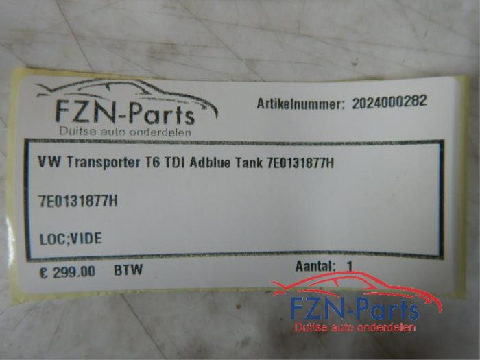 VW Transporter T6 TDI Adblue Tank