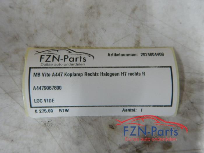 Koplamp rechts Mercedes Vito (22741331)