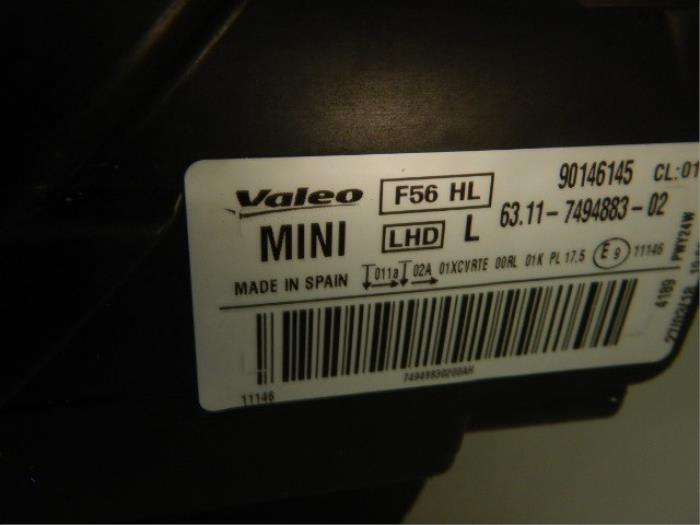 Mini Clubman F56 Koplamp Links 6311749488302 6311749488302KaalKoplamp, Rechts, Clubman F56 One 34994 01-03-2009 01-02-2010
Cooper D 23447 01-10-2007 01-02-2010
Cooper SD 9897 01-02-2011 01-06-2014
Cooper S John Cooper Works