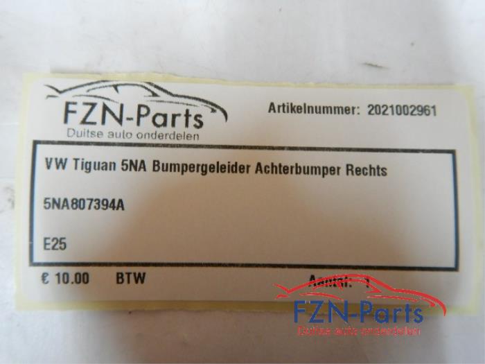 VW Tiguan 5NA Bumpergeleider Achterbumper rechts