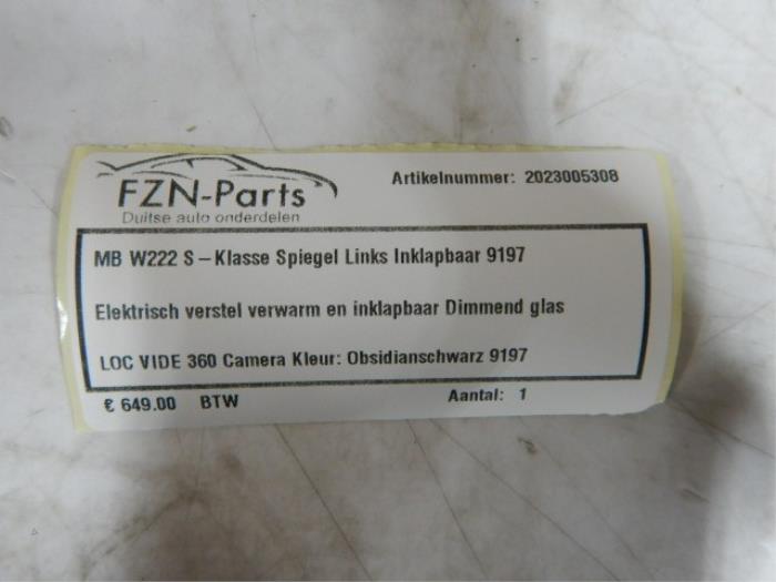 Buitenspiegel links Mercedes S-Klasse (22725326)