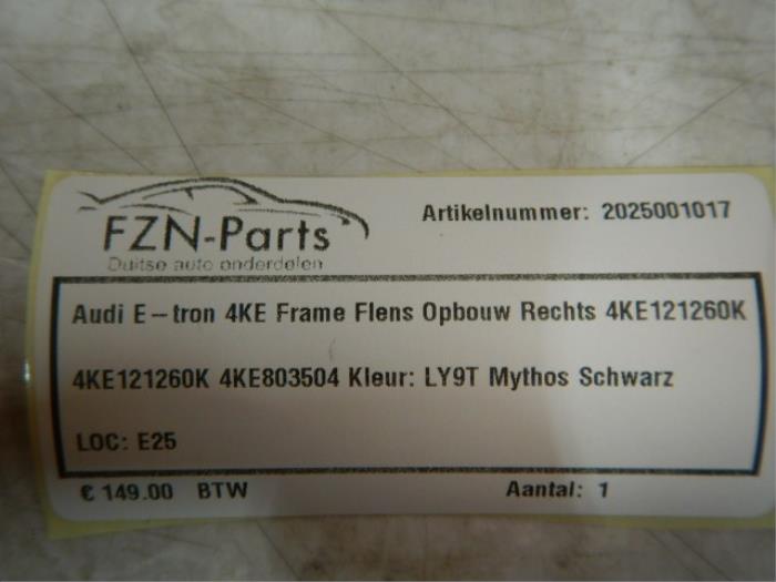 Audi E-Tron 4KE Frame Flens opbouw rechts