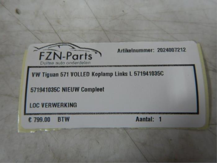 Koplamp links Volkswagen Tiguan (22721397)
