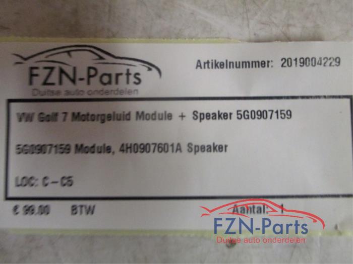 Luidspreker Volkswagen Golf (22742453)
