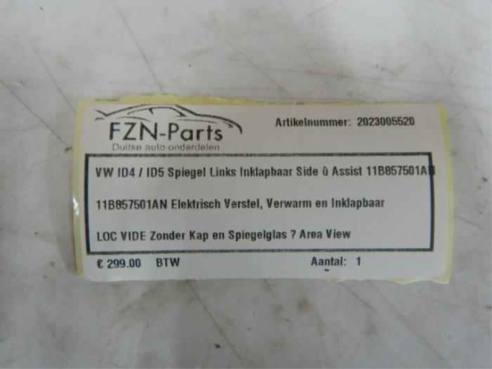 VW ID4 / ID5 Spiegel Links Inklapbaar Side Assist