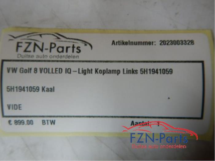 VW Golf 8 5H VOLLED Koplamp IQ-Light Koplamp Links